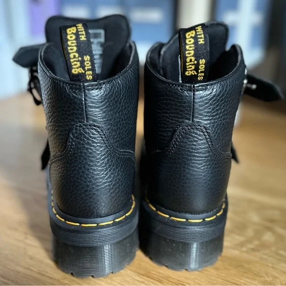 Dr. Martens Black Ankle Boots with Silver Accents - Picture 3 of 8